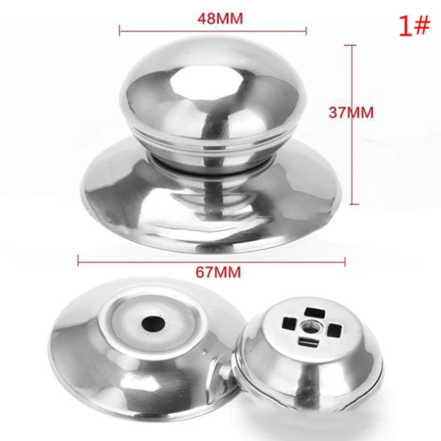 4 Manopole Per Coperchi Di Pentole - Universali, Antiustione, Nero