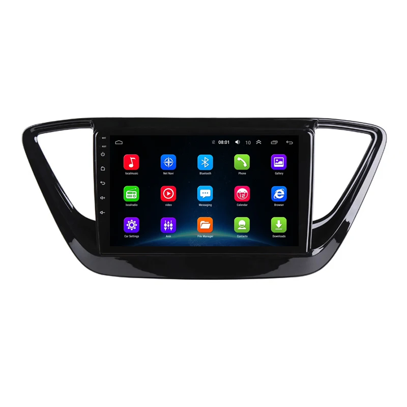 " 2.5D ips Android 9,1 автомобильный DVD gps для hyundai Verna Solaris Автомобильный Радио Видео плеер головное устройство навигация с wifi BT