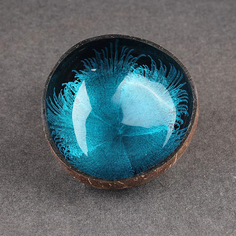 

Natureal Coconut Bowl Ink Ornament Storage Bowl Eco Friendly Soup Salad Noodle Storage Section Coconut Bowl Kitchen Supplies O25