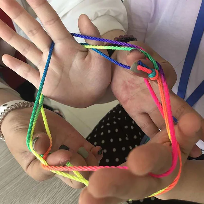 Rainbow Rope Cradle String Finger Game Puzzle Educational Toys Brinquedos Infantil Menina Juguetes Niña 3 4 5 6 7 Años 5 Rainbow Rope Cradle String Finger Game Puzzle Educational Toys Brinquedos Infantil Menina Juguetes Niña 3 4 5 6 7 Años 5