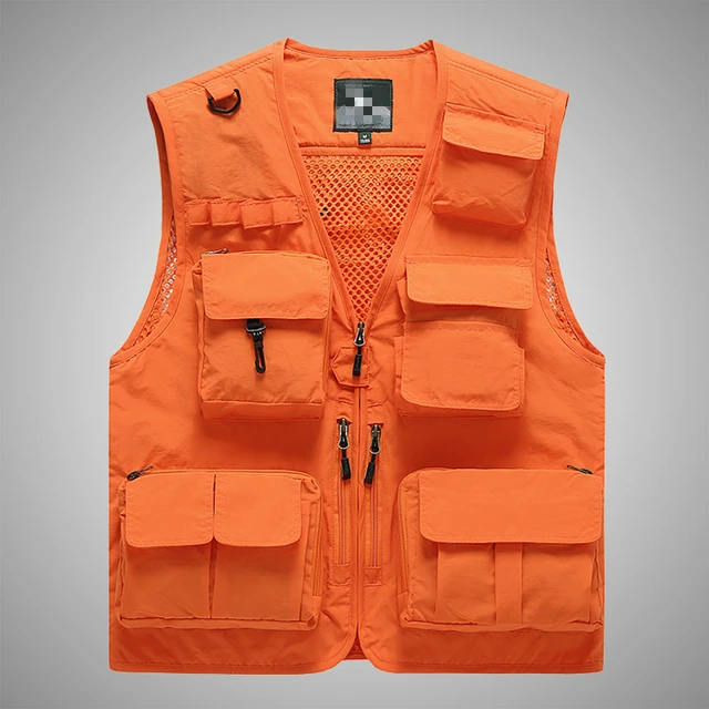 mens orange hunting vest