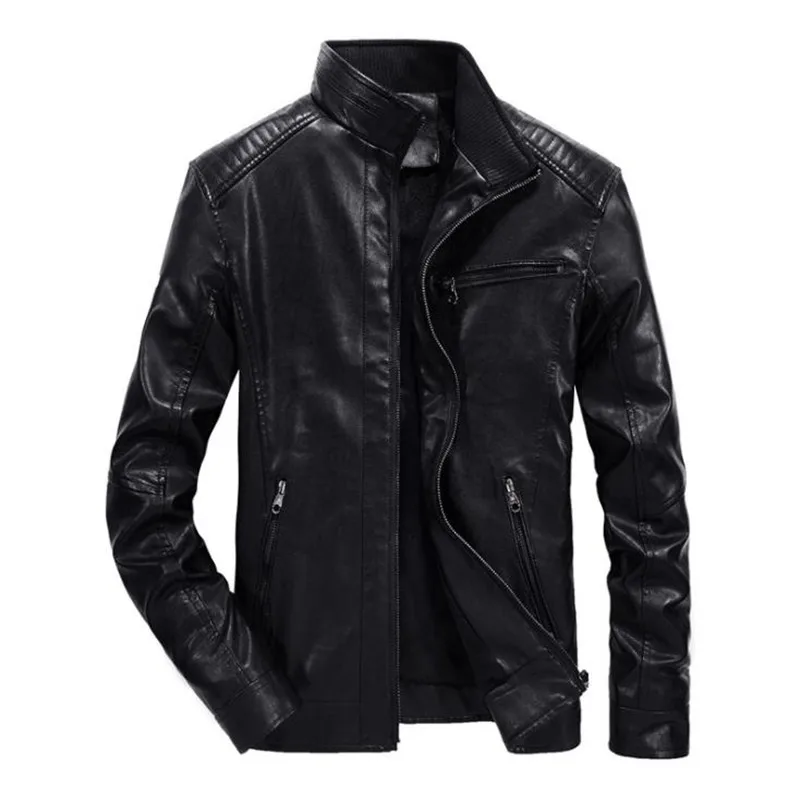 Autumn And Winter Men's Leather Jacket Europe And America Leisure