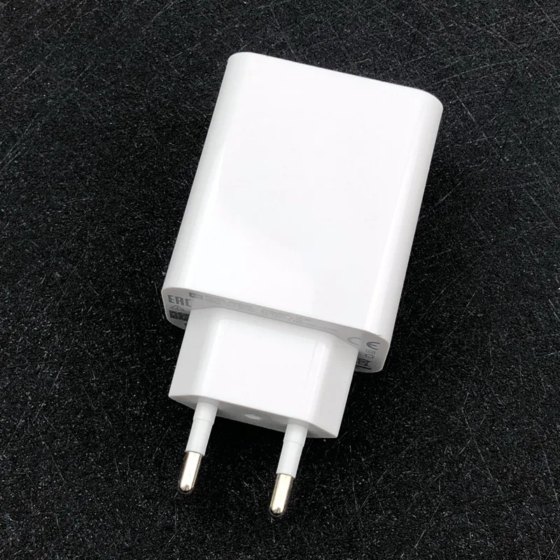 Only charger Xiao mi 27w зарядное устройство qc4.0 EU Быстрый турбонагнетательный адаптер usb type c для mi 9 se 9t pro A3 Max 3 redmi note 7 8 pro note 10 - Тип штекера: Only charger