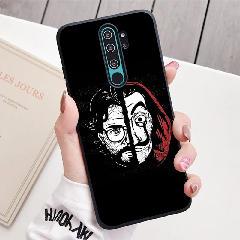 Casa De Papel Silicone Ốp Lưng Điện Thoại Redmi Note 8 7 Pro S 8T Cho Redmi 9 7A bao Da phone cases for xiaomi