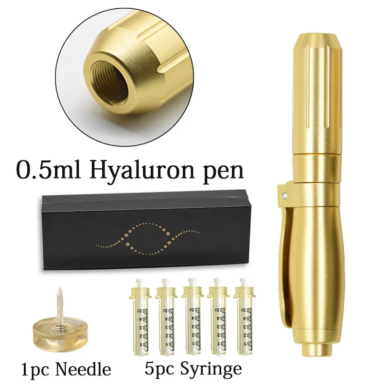 

0.5ml Hyaluronic Injection Pen Atomizer Hyaluron Pen Gun with High Pressure Anti Wrinkle Lip Lifting Water Syringe no Needle Hea