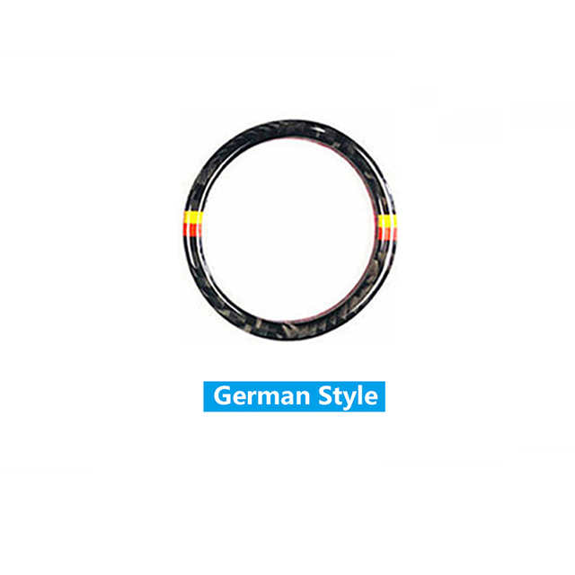 Fiber Car Engine Start Stop Button Ignition Device Keyhole Ring Cover Sticker For BMW E60 5 Series 2008-10 Accessories