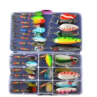 Colorful Spoon Fishing Lure Set Spinner 1