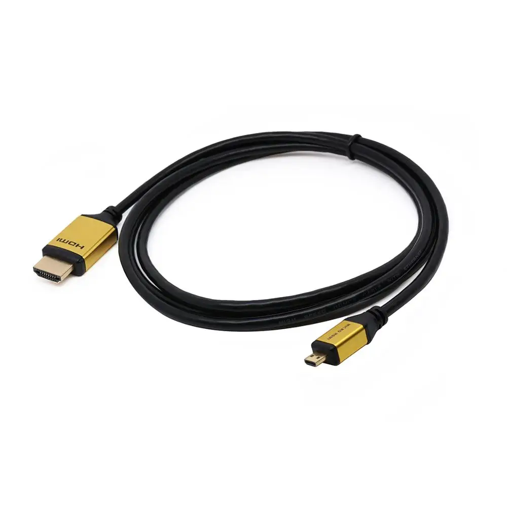 Позолоченный HDMI кабель 1,5 м Micro HDMI к HDMI кабель Позолоченный разъем для камера для планшета HDTV
