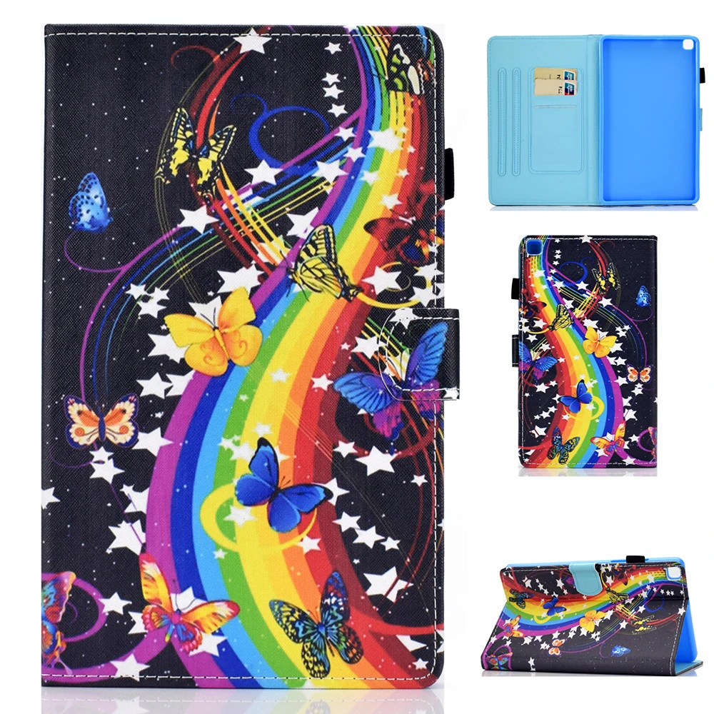 Чехол для Samsung Tab A 8 0 2019 дюйма искусственная кожа Магнитная подставка умный чехол