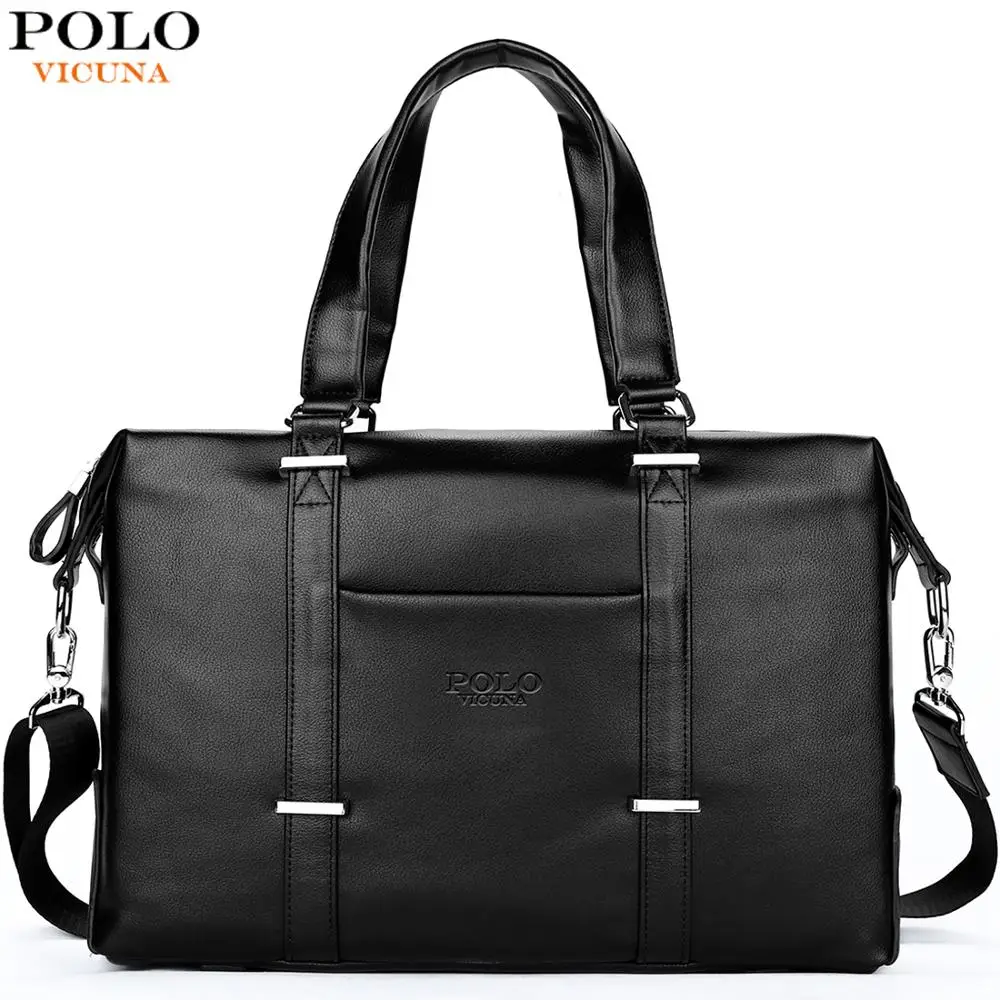polo duffle bag leather