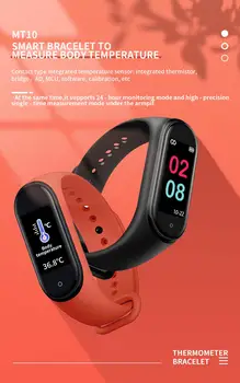 

Smart watch Bracelet Body Temperature wristband Heart Rate reloj Blood Pressure smart watch Fitness Band For Xiaomi IOS часы