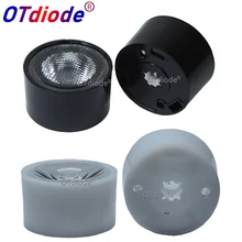 10PCS 21.6mm CREE XPE XPE2 XPG2 XPL XTE 3535 3030 LED Lens 90 Degree Cone Black White Holder For Osram Samsung High Power LED