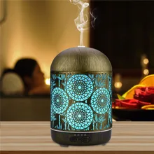 

300ML Ultrasonic Air Humidifier Aromatherapy Essential Oil Diffuser 7 Colors Night Light Auto Shut Off Timer Office Bedroom Home