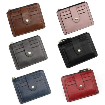 

Women PU Leather Wallet Card Holder Male Fashion Purse Small Hasp Money Bag Mini Vintage Slim Wallets Clutch Bags Carteira Purse