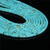 Turquesas naturales cuenta de piedra azul Rondelle forma de cubo cuentas espaciadoras sueltas para la fabricación de joyas DIY collar pulseras Accesorios ► Foto 3/5
