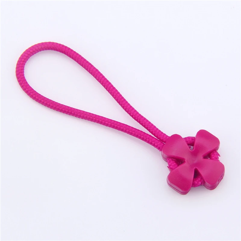 pink 100 шт./лот молния съемник тактический рюкзак конец верёвка для упражнений тег фиксатор молния шнур вкладка аксессуары застежка-молния DIY молния головы - Цвет: pink
