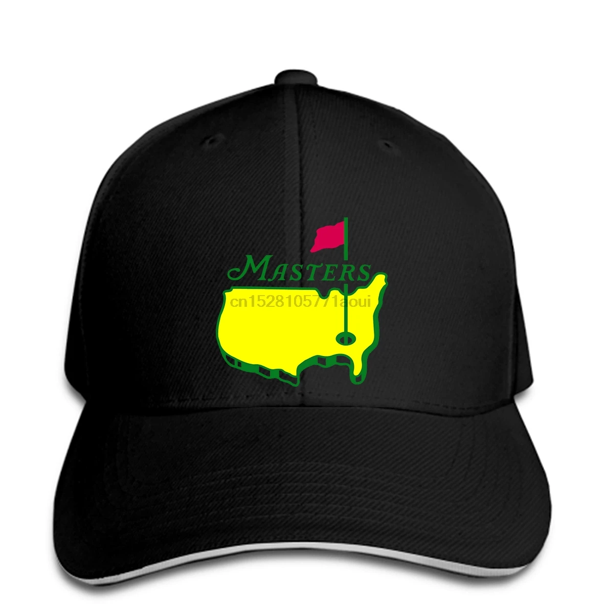 Бейсболка MASTERS TOURNAMENT Augusta National Golf с принтом спереди и сзади