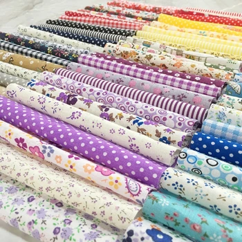

Cotton Fabrics Patchwork Kids Printed Sewing Fabric Thin And Cheap Tissu 7 Pieces/Bundles