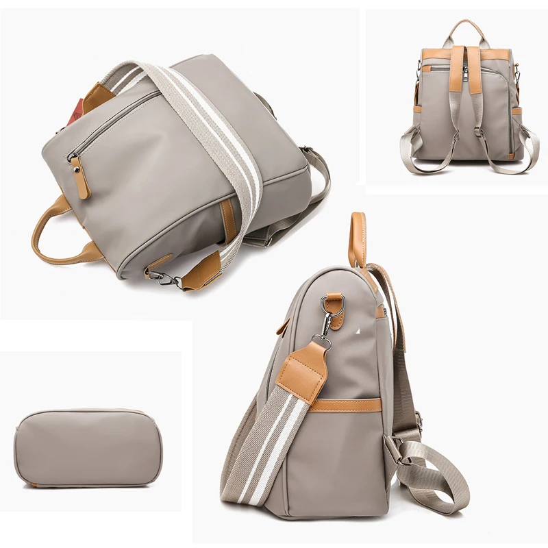 Dropshipping Women PU Leather Backpack Shoulder Bags Daypack for Rucksack Feminine Mochila School bag 3