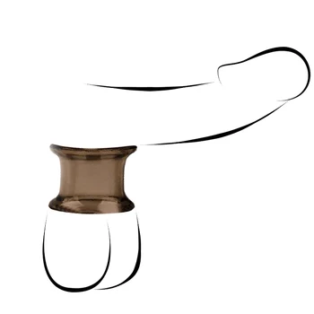 Male Penis Scrotum Ring Soft Flexible TPE Cock Rings Ejaculation Delay Transparent Cockring Sex Toys Adult Products for Men 6