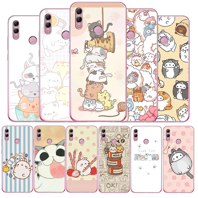 Kawaii Molang Cartoon Anime Cat Drawing Soft Cases Phone Case For Huawei Mate 10 9 8 Por Lite Honor 8 8c 9 10 V9 V10 8pro 8x Phone Case Covers Aliexpress