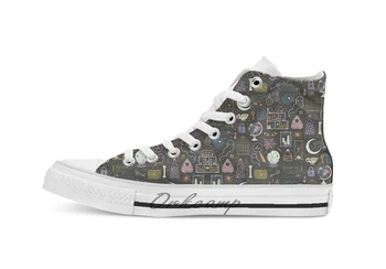 

Haunted Attic breathable Casual High Top lace-up Canvas shoes sneakers Drop shipping