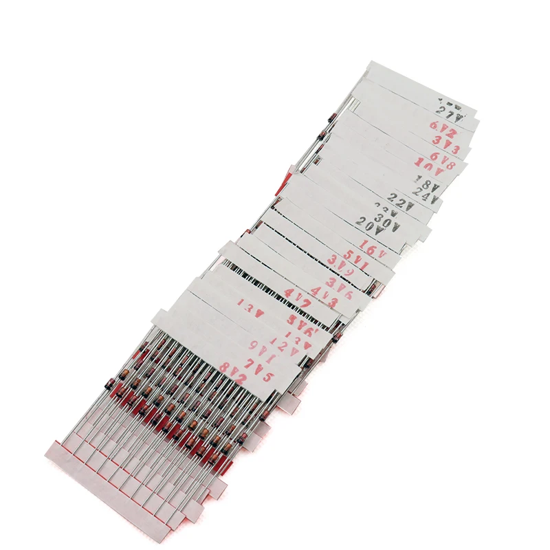 1W   (3V to 33V)   250 Pcs 25 Values 1W  Zener Diode Assorted kit Assortment Set New