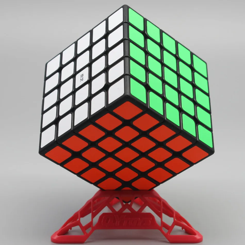 Кубик Рубика Qiyi Qizheng 5x5 Magic Cube 62 мм Размер Черно белый кубик без стикеров Speed 5x5x5 Cubo