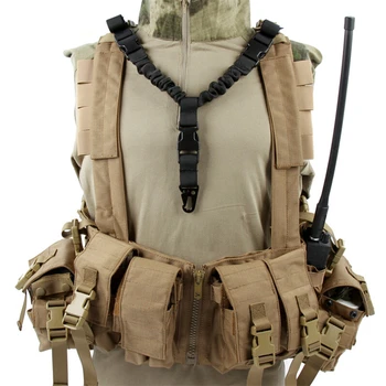 

Gun Holster Adjustable Military Tactical Gun Sling Dual-use Single Point Quick Release Rifle Shoulder Belt Hunting Strap Airsoft