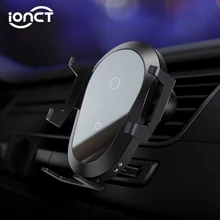 IONCT 10 Вт Быстрое беспроводное автомобильное зарядное устройство для IPhone 11 XS XR X 8 Qi Подставка для зарядки Автомобильный держатель для телефона для samsung S10 S9