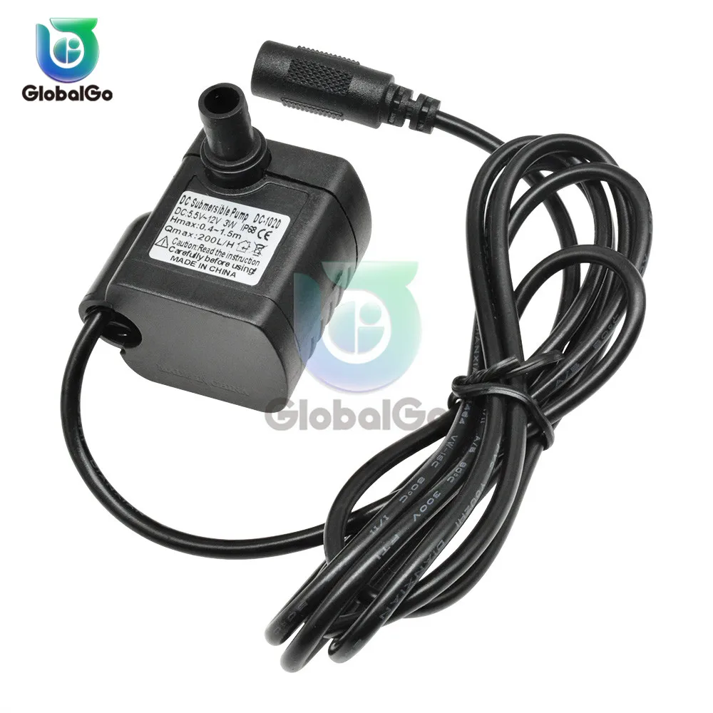 

Solar Mini Micro Submersible Pump DC 5.5V 12V 3W Fountain Fish Tank Swimming Pool Water Brushless Pump Low Pressure