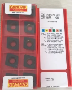 

10PCS CARBIDE INSERT CCMT120412-PR 4235