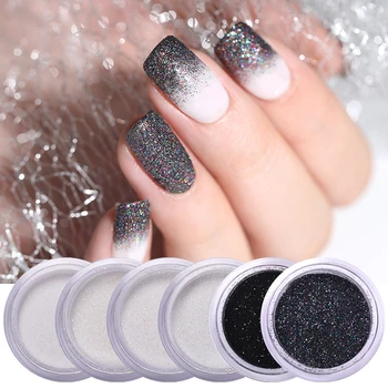 

10g Nail Powder Glitter Sugar Sparkling Dust Hair Wool Pigment Shinning Nail Art Decoration Tips Gradient Crhome