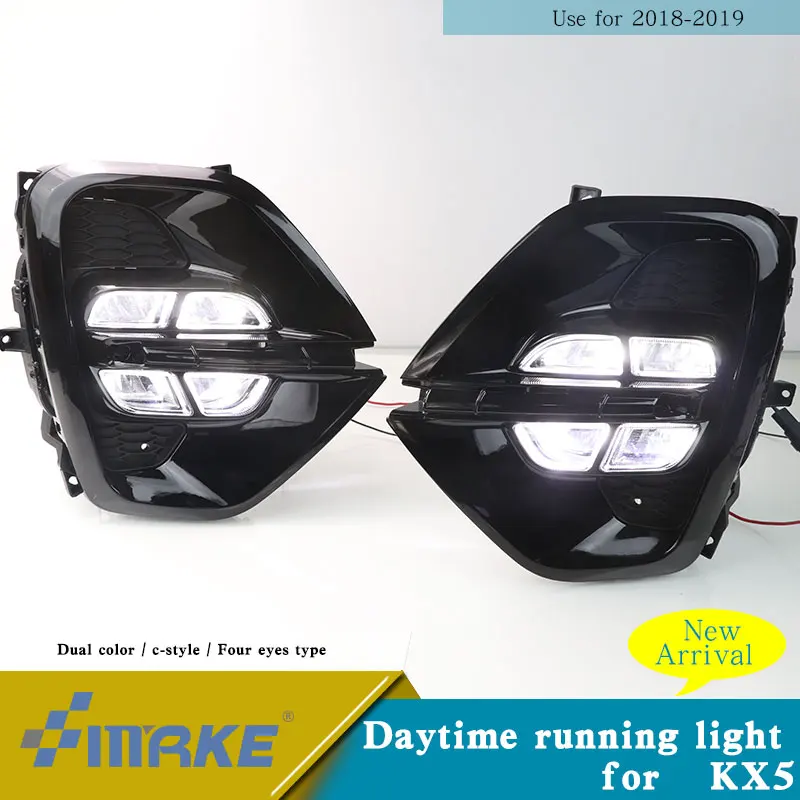 Продукт Led drl противотуманная фара для нового Kia kx5 Sportage led drl противотуманная фара крышка kx5 дневной свет led