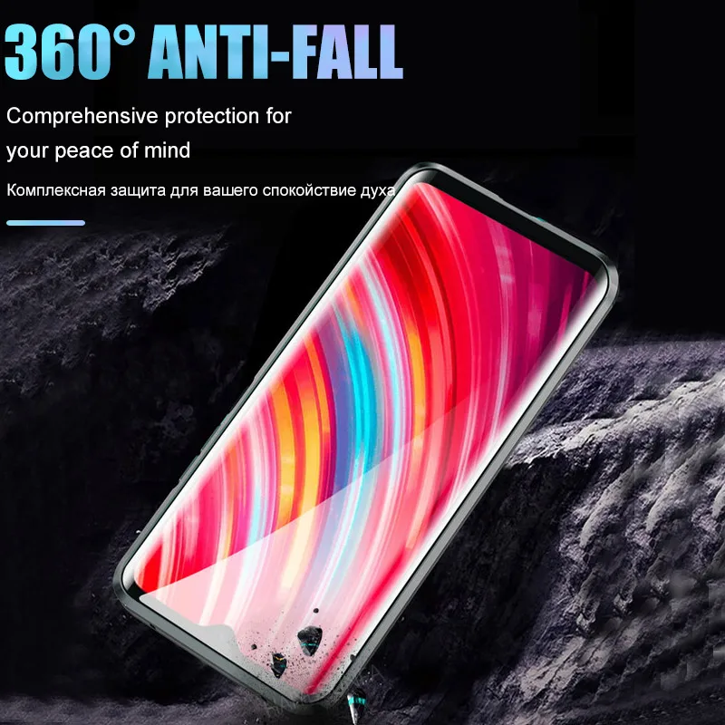 Роскошный магнитный металлический чехол с адсорбцией для Xiaomi Redmi Note 8 7 K20 Pro 8A двухсторонний стеклянный чехол для Xiaomi CC9 9se жесткий чехол