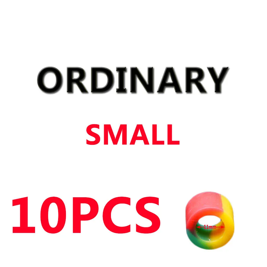 ordinary small 10 шт./партия Мягкие гибкие силикагелевые резиновые стопор для поплавка Подвеска для удочки стоп уплотнительное кольцо Противоскользящий Полюс рукав - Цвет: ordinary small