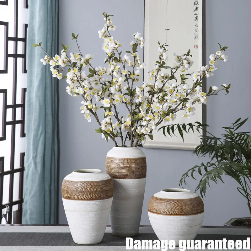 Ceramic Flower Vase Classic Porcelain Tabletop Living Room Home Decorations New 