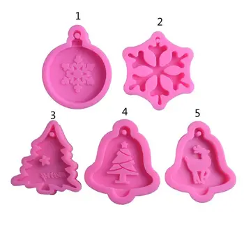 

DIY Christmas Tree Snowflake Resin Jewelry Making Silicone Molds Art Craft Tools