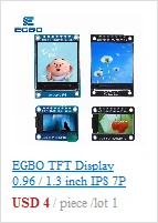 EGBO 1,54 Zoll 7PIN Weiß Blau OLED Bildschirm Modul SSD1309/CH1116G Laufwerk IC SPI Schnittstelle 128*64 – Detail 2