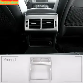 

car parts armrest rear air conditioning vent cover for outlet frame embellishment silver ABS Chrome for Jaguar XE X760 XF
