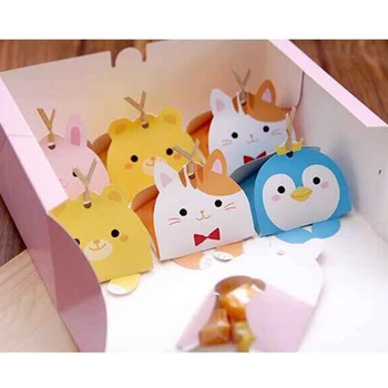 

10pcs / Lot Birthday Party Decoration Children Safari Party Paper Gift Bag Candy Bag Box Baby Shower Bag Jungle Theme Party,Q