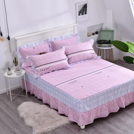 Bed skirt9 Хлопок, кровать, юбка, покрывало, цветы, простыня, покрывало для спальни, покрывало для кровати, полный размер King queen простыня с эластичным - Цвет: Bed skirt9
