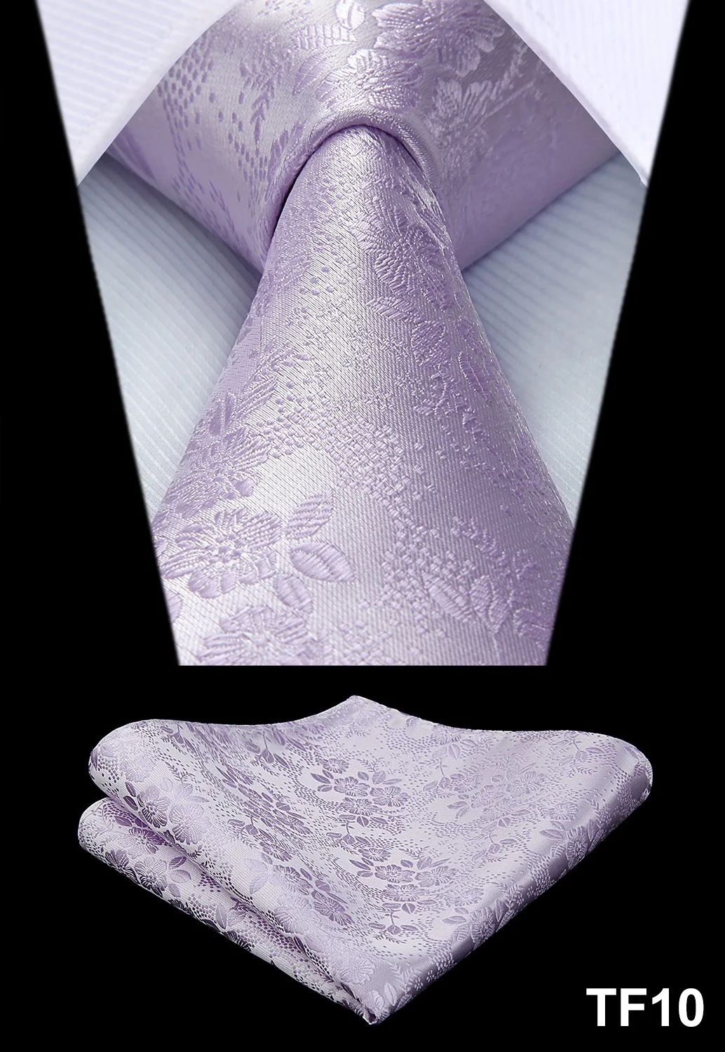 TF10 Мужская мода Пейсли плетение, цветок Шелковый галстук платок Набор вечерние свадебные - Цвет: TF10
