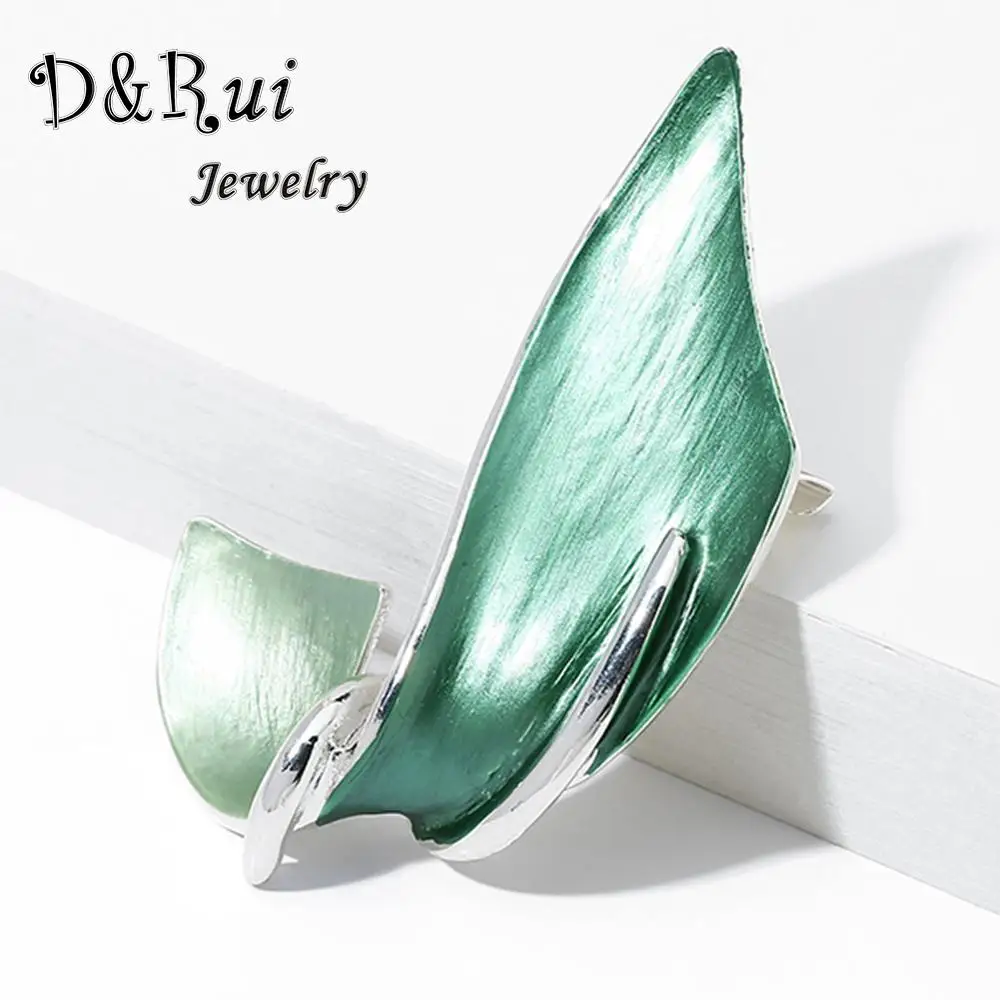 {D & Rui изделия эмалевый листочек булавки и броши для женщин в африканском стиле