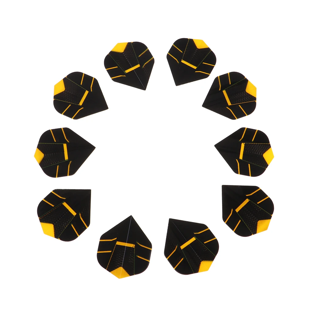 10Pcs Standard Shape Flights PET Extra Tough Thick Tail Accessories Dart Flights 10Pcs Standard Shape Flights PET Extra Tough Thick Tail Accessories Dart Flights