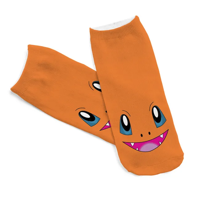 Cute Pokemon Pikachu Figure Cotton Socks Pokemon Squirtle Charmander Bulbasaur Anime Cosplay Men Women Ankle Cotton Socks 10