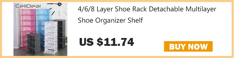 CellDeal 10 Tiers Non-Woven Dustproof Shoe Rack Detachable Shoe Cabinet Home Standing Shoes Storage Organizer Space-saving Shelf