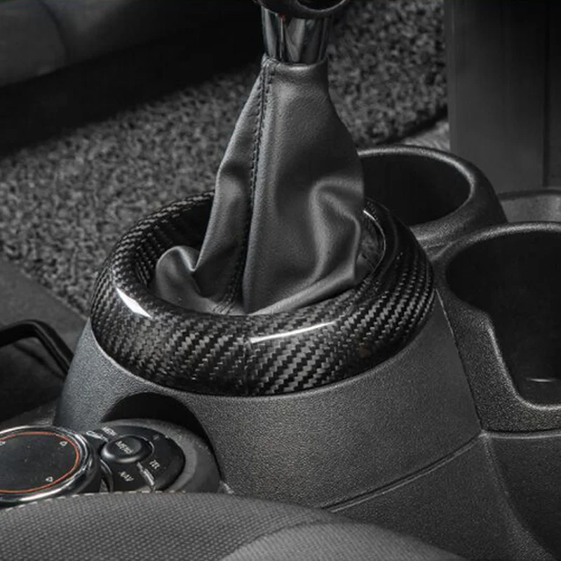 

Car Carbon Fiber Accessories Gear Shift Panel Cover Decoration Sticker For BMW MINI Cooper S F54 F55 F56 F57 F60 Car Styling