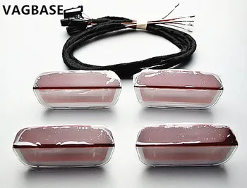 

1 Set Door Warning Lamps 4 Pcs For VW Passat B8 B7 B6 Jetta Golf 5 6 Tiguan Touran 12V LED Door Light Warning light 3GD 947 411