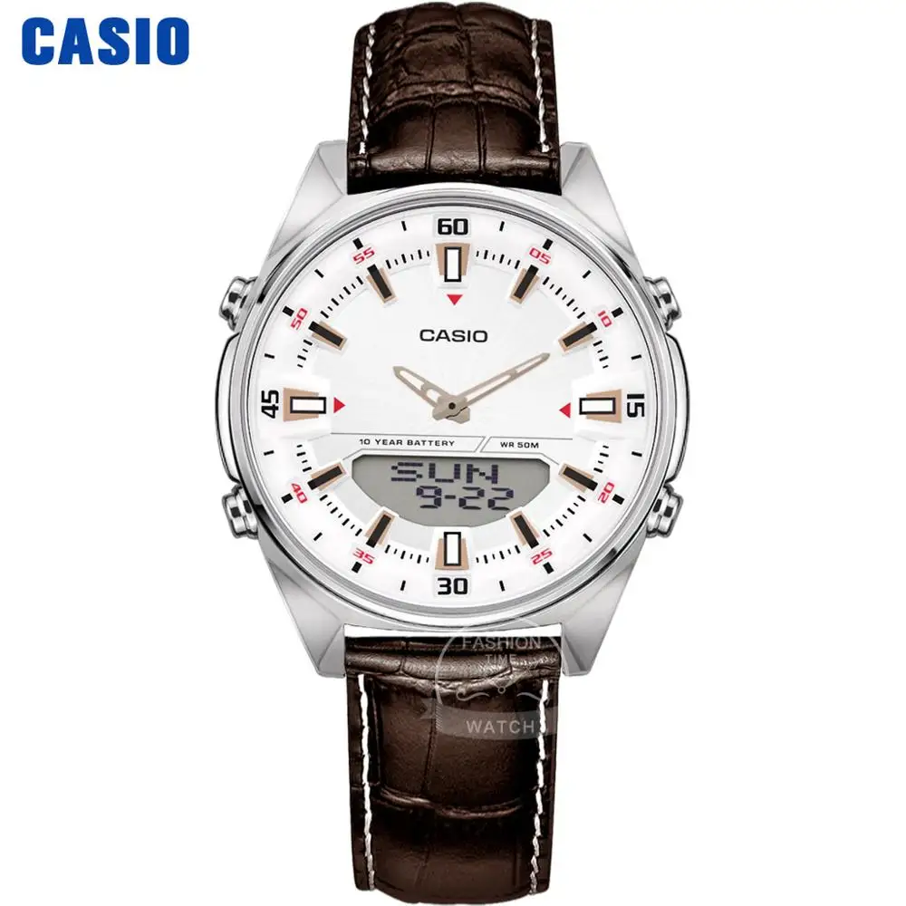 Casio Часы мужские Топ бренд класса люкс набор кварцевые часы 50 м водонепроницаемые мужские часы наручные, спортивные, военные часы relogio masculino AMW-830L - Цвет: AMW830L7A